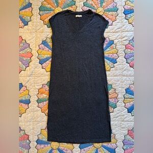 Madewell Charcoal Sleeveless Horizon Midi Dress Size Small